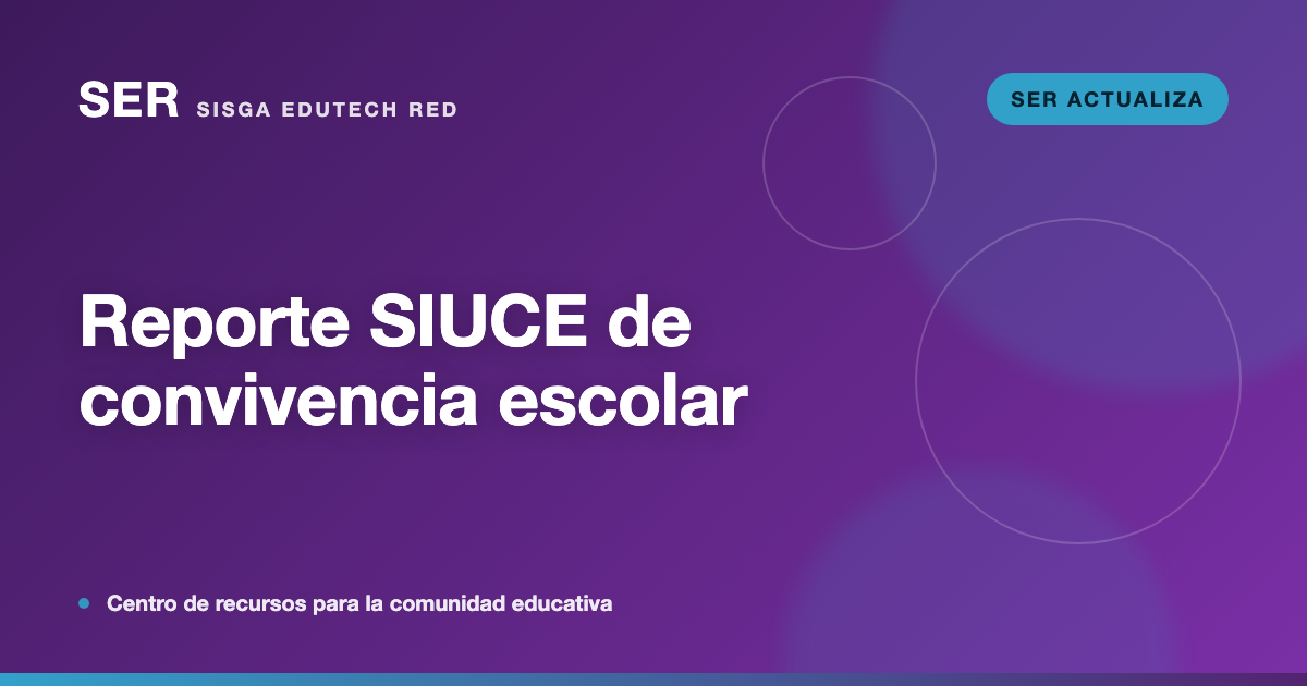 Reporte SIUCE: qué debe hacer el colegio ante un caso de convivencia